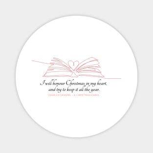 A Christmas Carol quote Magnet